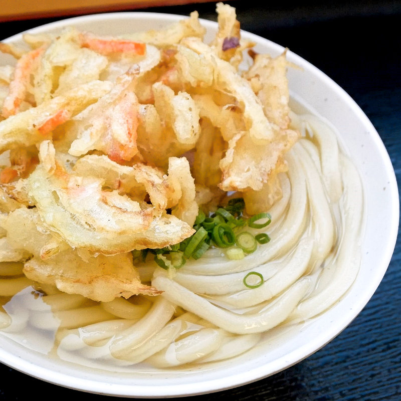 かき揚げうどん（かけ+かき揚げ）(源平うどん 一宮店)