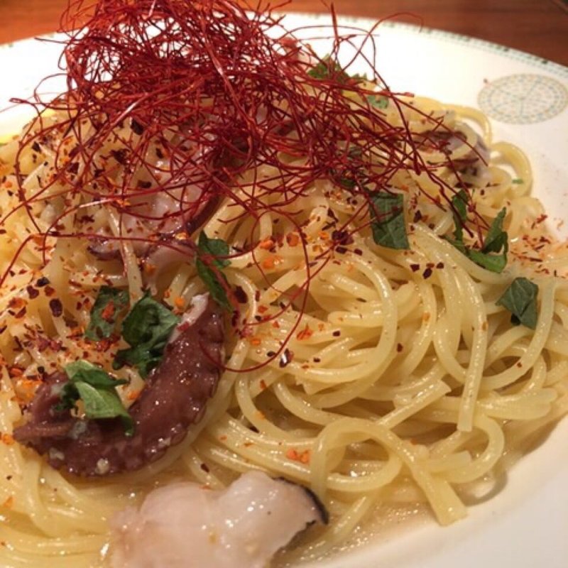 真だこと赤唐辛子のペペロンチーニ(パスタmama 新宿店)