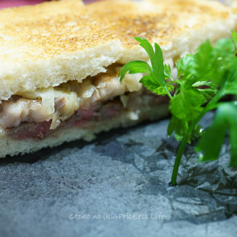 ステーキサンド(黒毛WAGYU RESTAURANT HACHI)