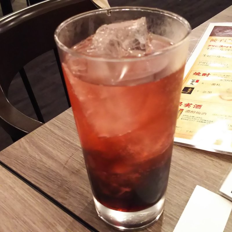 カシスサワー(餃子の王将 ウィング川崎店)