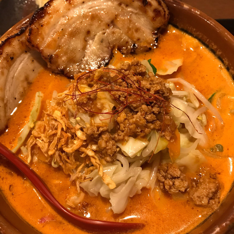 北海道辛味噌野菜らーめん+炙りチャーシュー2枚(麺場 田所商店 木更津店)