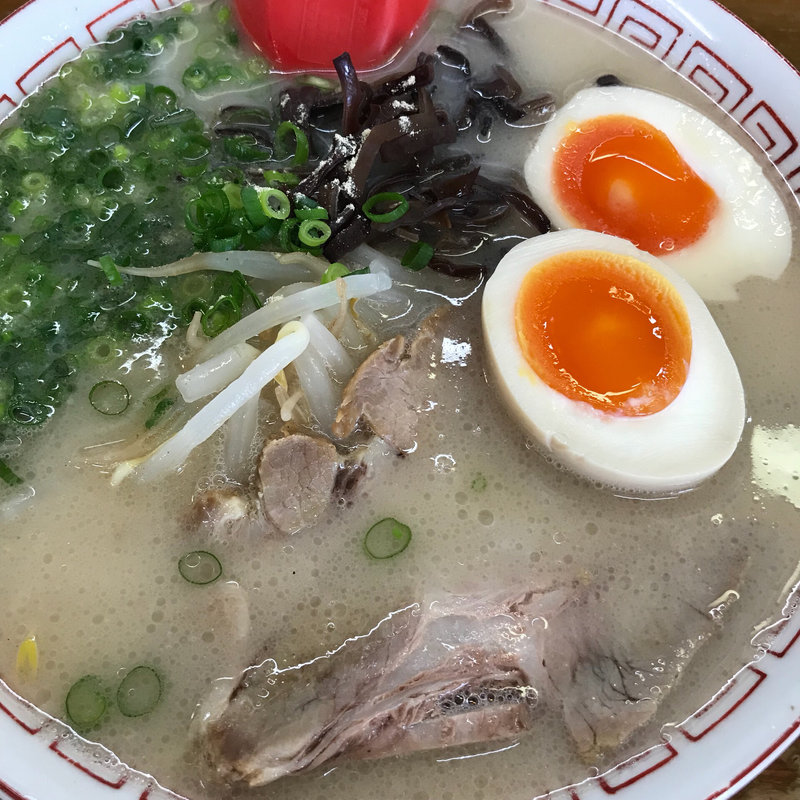 ラーメン味玉付き(九州ラーメン 友理)