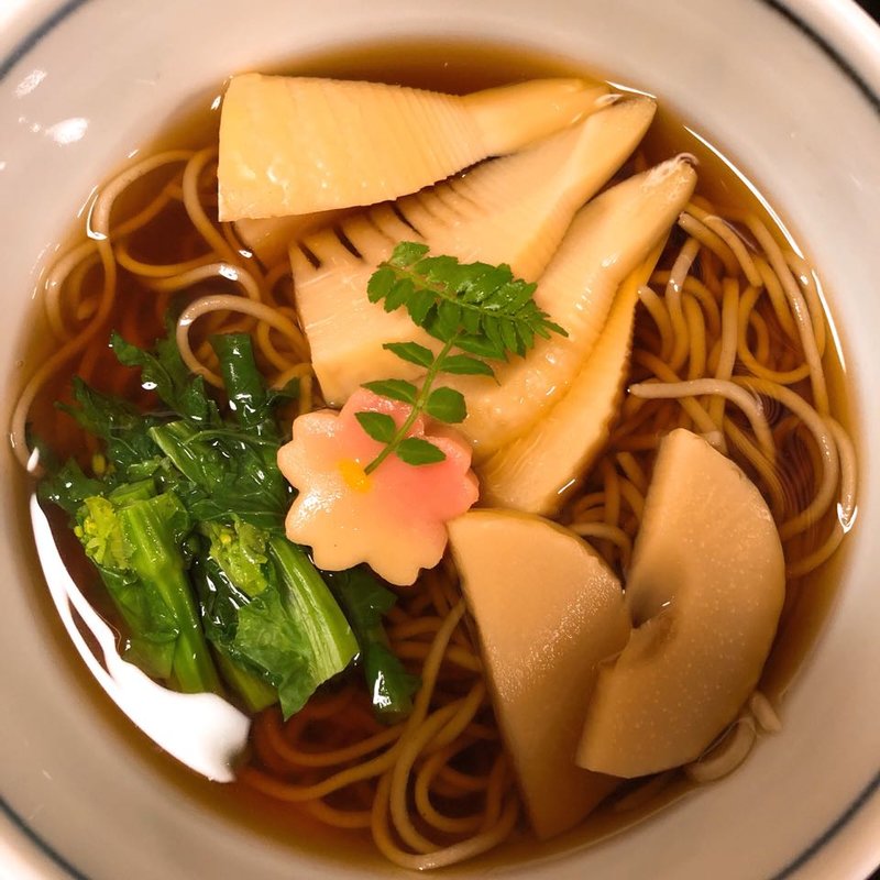 筍そば(室町砂場 赤坂店)