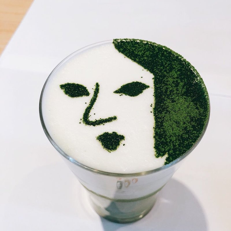 抹茶ラテ(よーじやカフェ　嵯峨野嵐山店)