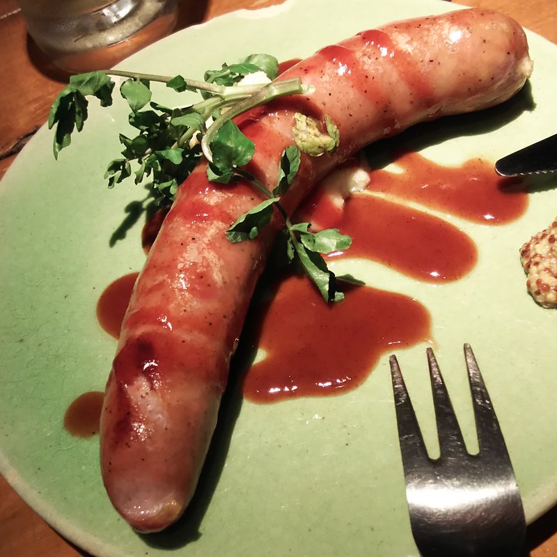今夜のソーセージ(蒲田バル肉寿司)