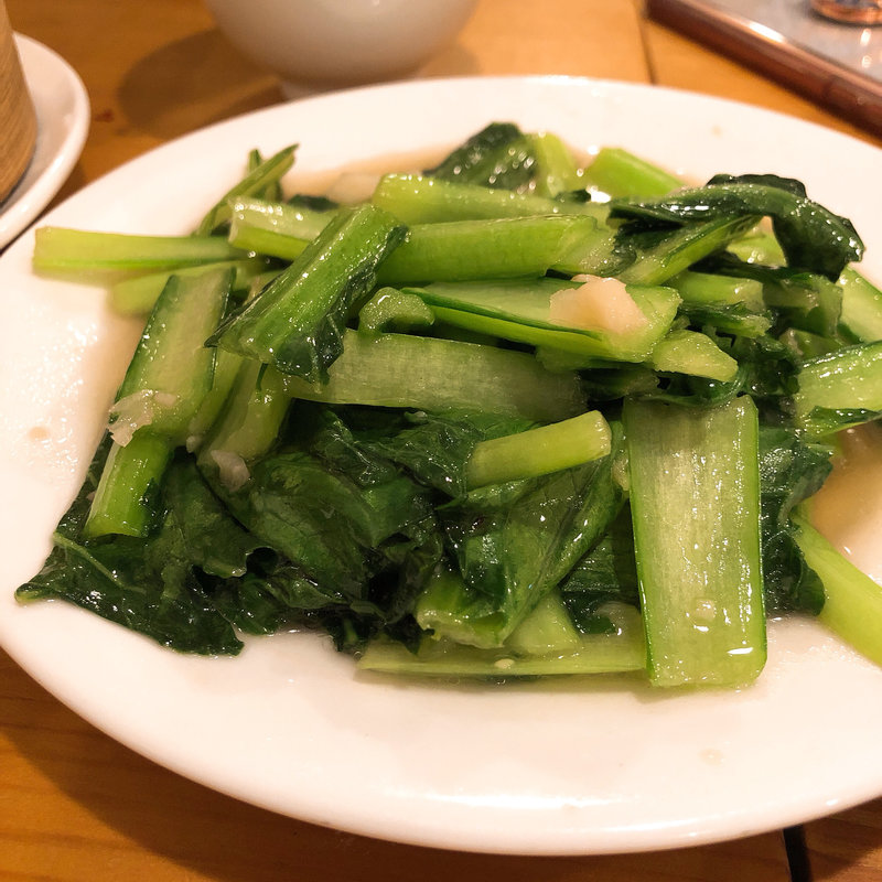 本日の青菜炒め(羊香味坊)