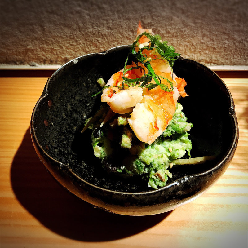焼えびと青のりのポテトサラダ(池尻大橋 ひとしずく)