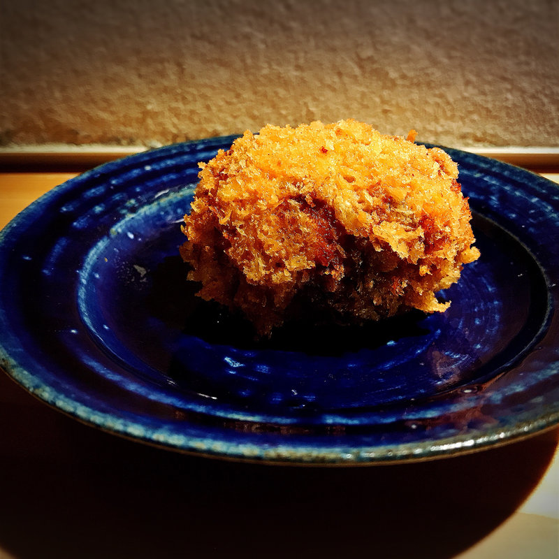 春キャベツと筍のメンチカツ(池尻大橋 ひとしずく)