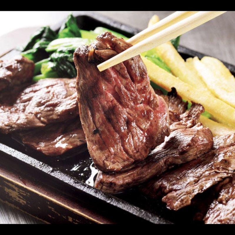 鉄板ハラミステーキ(めっせ熊 東京店)