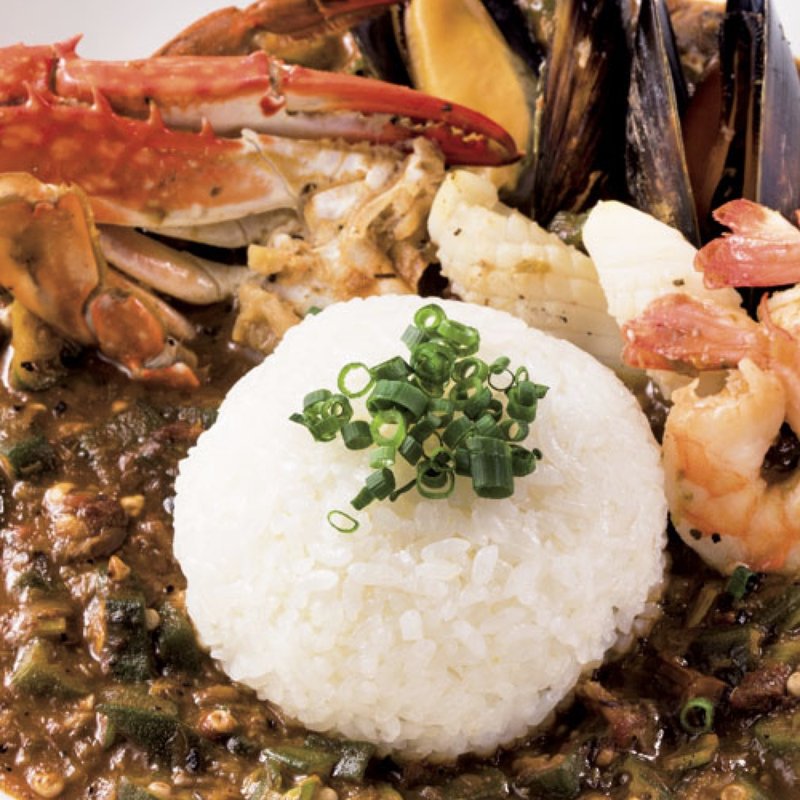 定番！ シーフードガンボライス〜ハラペーニョソース添え〜(ザ・カーブ・ド・オイスター （THE CAVE DE OYSTER）)