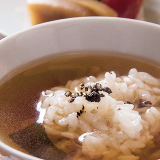 〆の汁かけ飯 コースより(ねぎま)