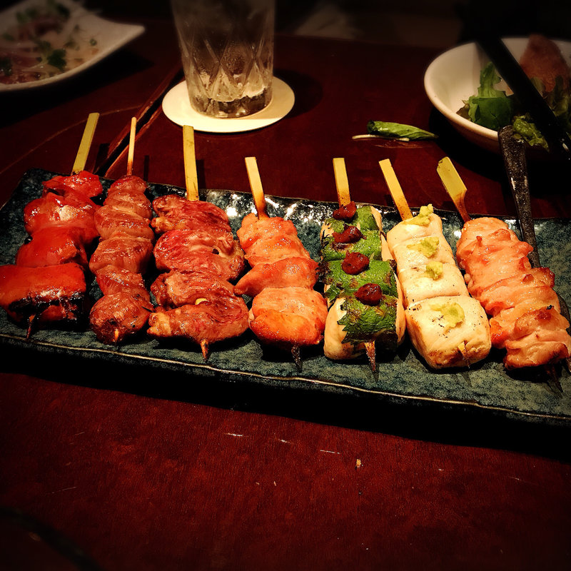 焼鳥盛り合わせ7本(鳥星 恵比寿バール)