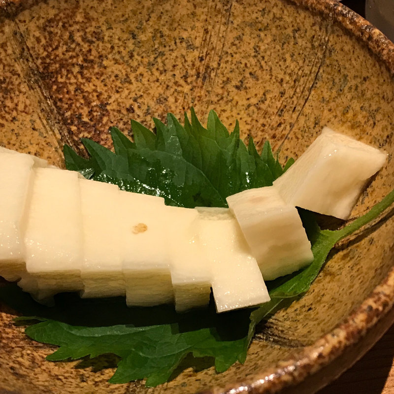 長芋のわさび漬け(鯛之鯛 難波店)