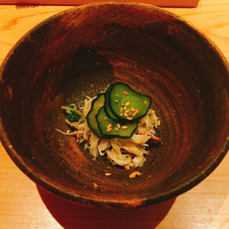 蟹の酢の物(鮨 大地 )