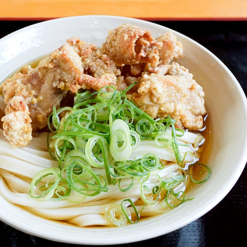 唐揚げぶっかけ冷（ぶっかけ冷+唐揚げ）(三枝うどん （ミキウドン）)