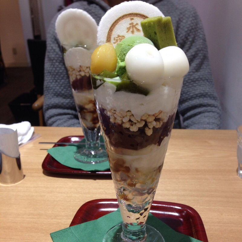 抹茶パフェ(永楽屋 本店 （えいらくや）)