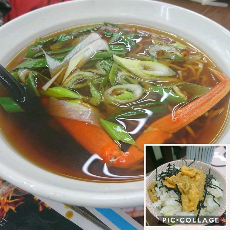 ウニ丼 蟹らーめんセット(俺のジンギスカン 堺町通り店)