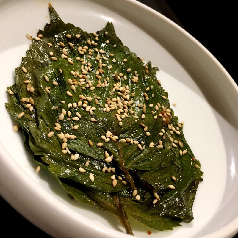 エゴマの葉（味噌漬け）(パジョン)