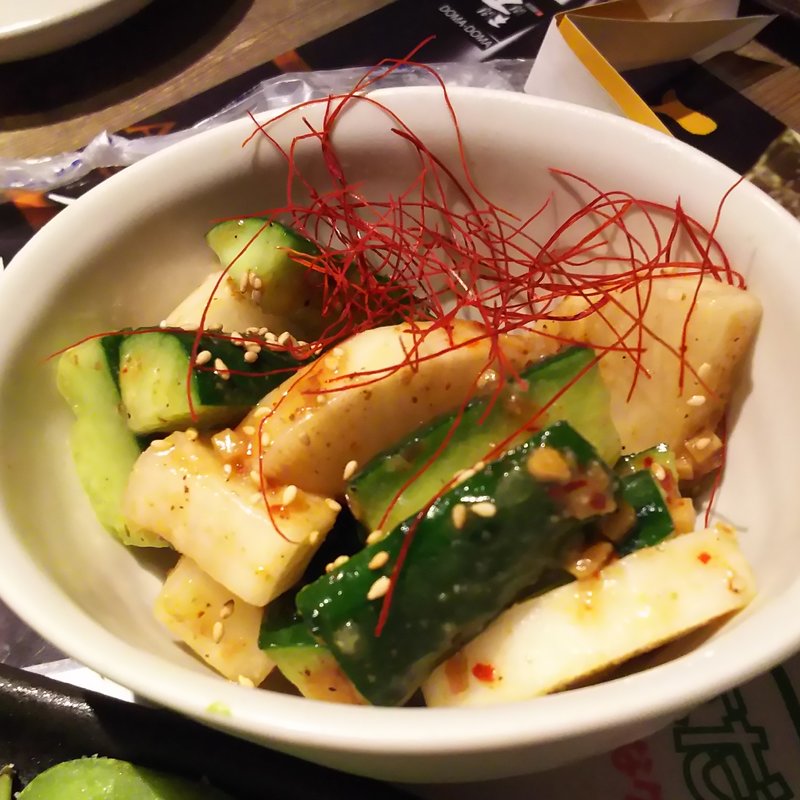 たたき大根キュウリ(土間土間 大井町店 （どまどま）)