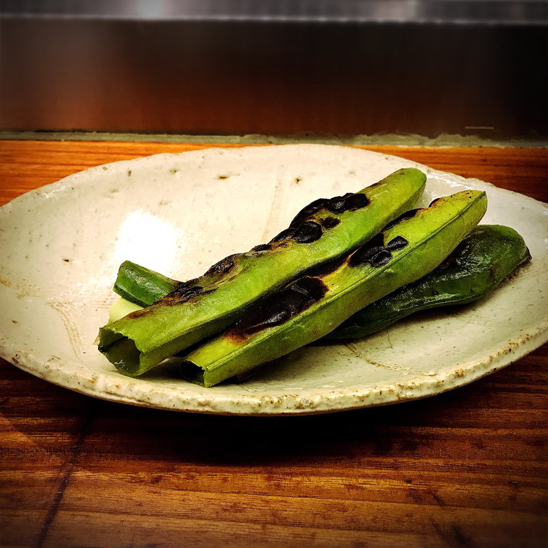 焼そら豆(博多串焼き・野菜巻き工房 ごりょんさん 渋谷店)
