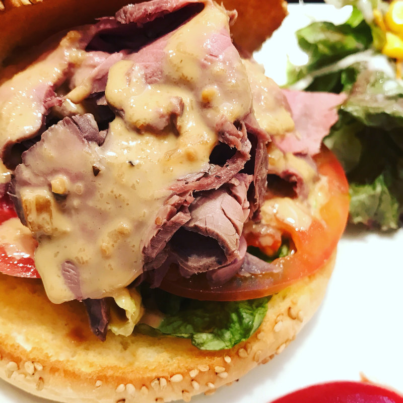 ローストビーフハンバーガーセット(ペルコラ （Pelcola）)