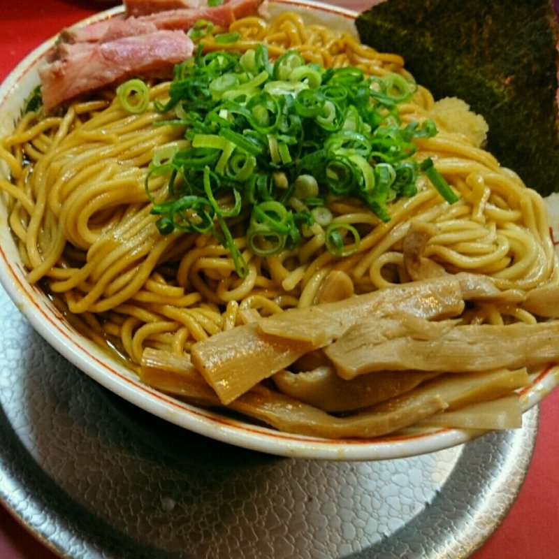 油そばチャレンジメガ盛り(たんろん 本店)