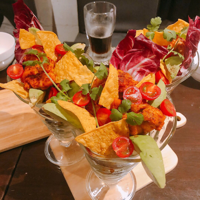 もりもりメキシカン鶏カツパフェ(イタリアンバル マリーナ MARINA)