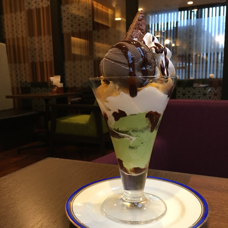 抹茶チョコブラウニーパフェ (からふね屋珈琲店 熊野店 )