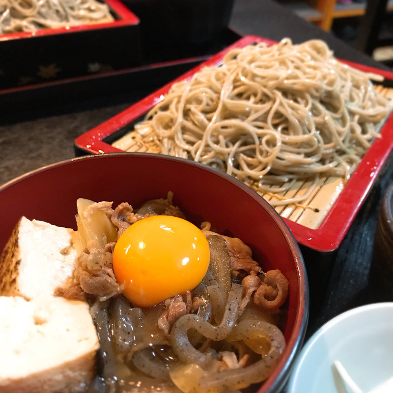 そば付ランチセット＜すき焼丼（日替り）＞(へぎそば 越佐庵 新宿西口店)