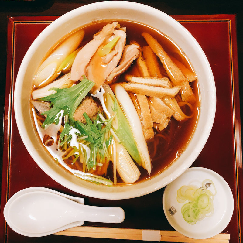 若鳥南ばん（柔らかい岩手南部地鶏のもも肉を使用）(江戸蕎麦手打處あさだ 浅草橋)