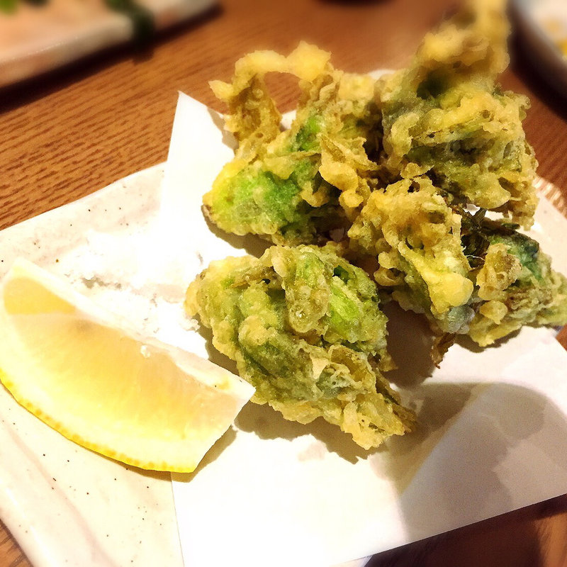 タラの芽の天麩羅(おは肴)