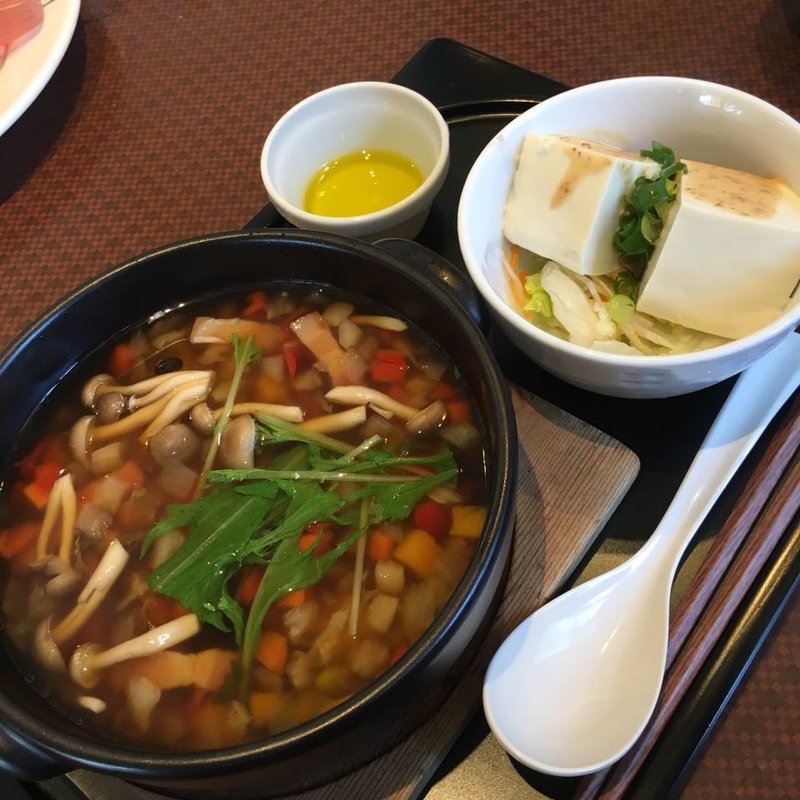 22品目の和風スープご飯(デニーズ 衣笠店)