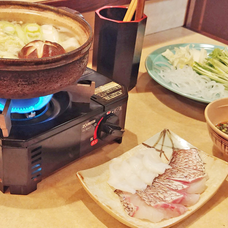 鯛と水ダコのしゃぶしゃぶ(香車)