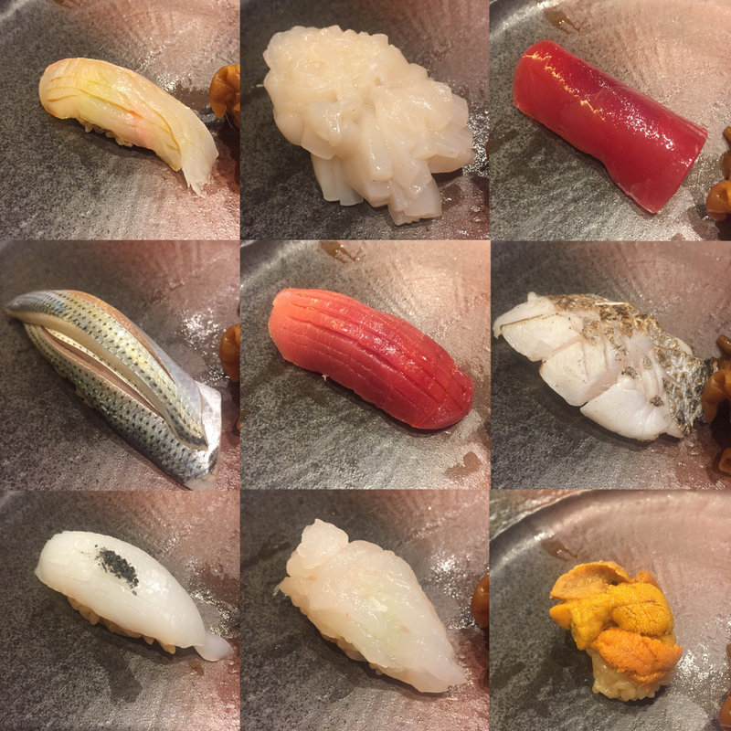 旬のおつまみと握りコース(秀徳 恵 2号店)