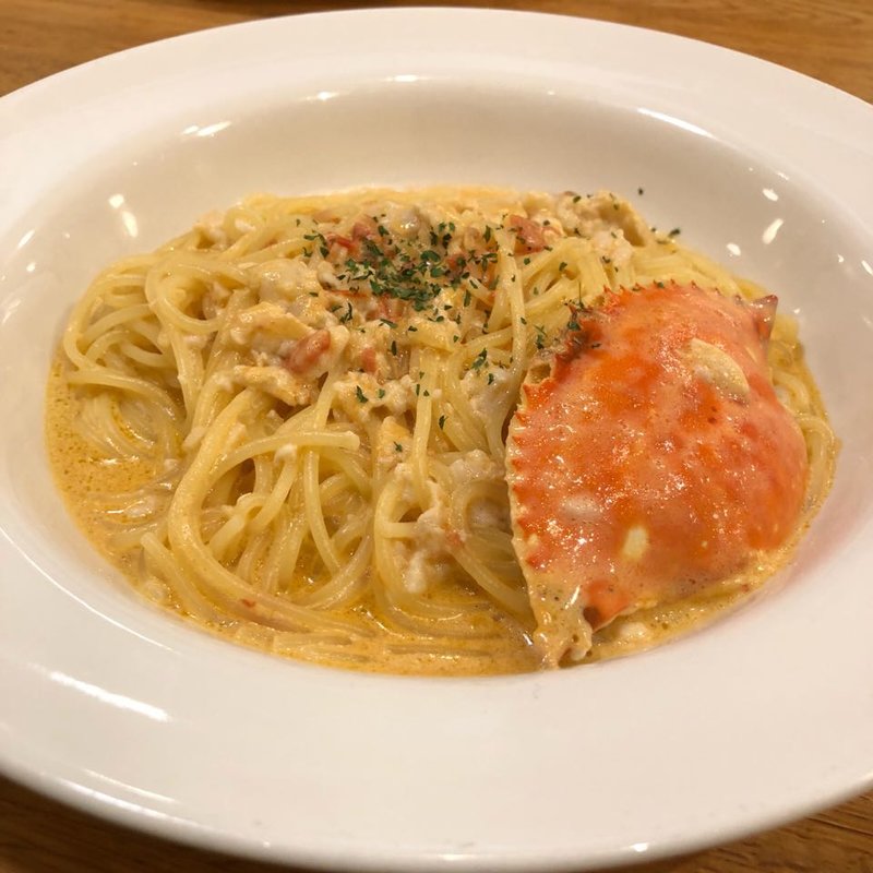 渡り蟹のクリームソース(ポポラマーマ イズミヤ神戸玉津店)