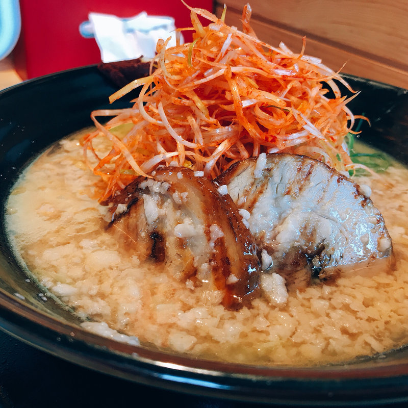 背脂こってり味噌ラーメン辛ネギトッピング(長州屋 （チョウシュウヤ）)