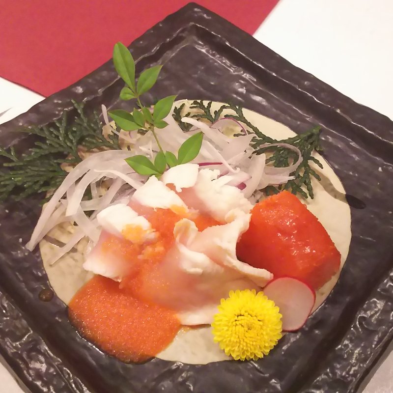 鶏ささみの明太子和え(近松 秋葉原店)