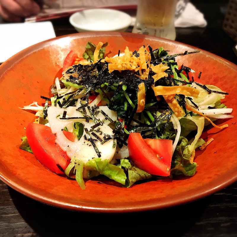 10種野菜の大豊記チョレギサラダ(餃子バル 大豊記 中目黒)