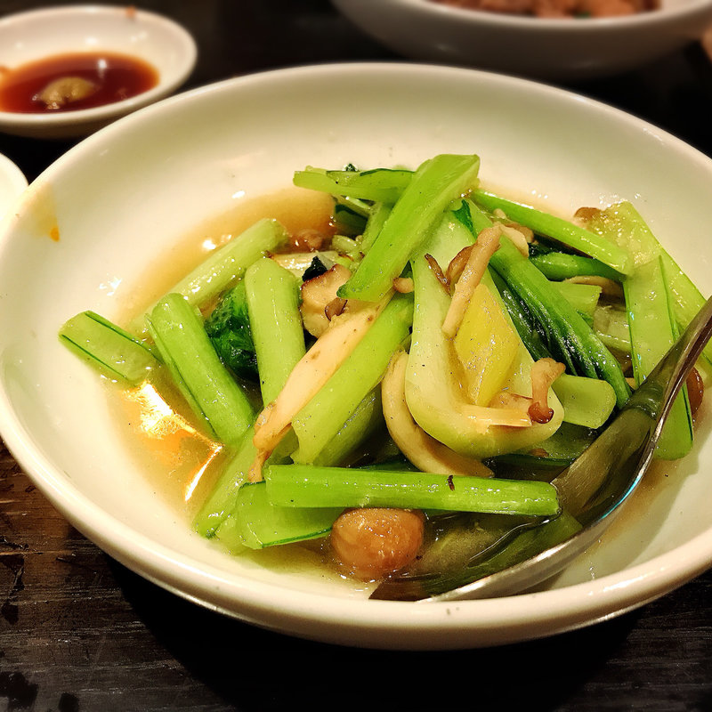 青菜のガーリック炒め(餃子バル 大豊記 中目黒)