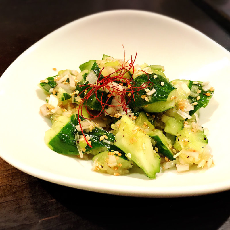 塩ダレ胡麻きゅうり(餃子バル 大豊記 中目黒)