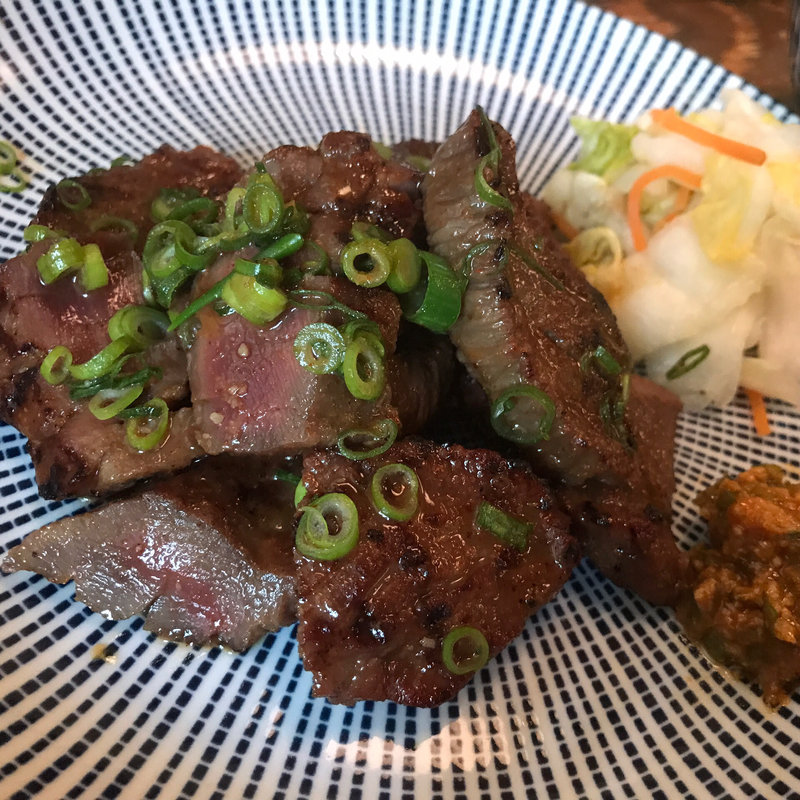 ネギ味噌牛たん定食(炭焼牛たん東山 仙台本店 （【旧店名】 うまい牛たん東山）)