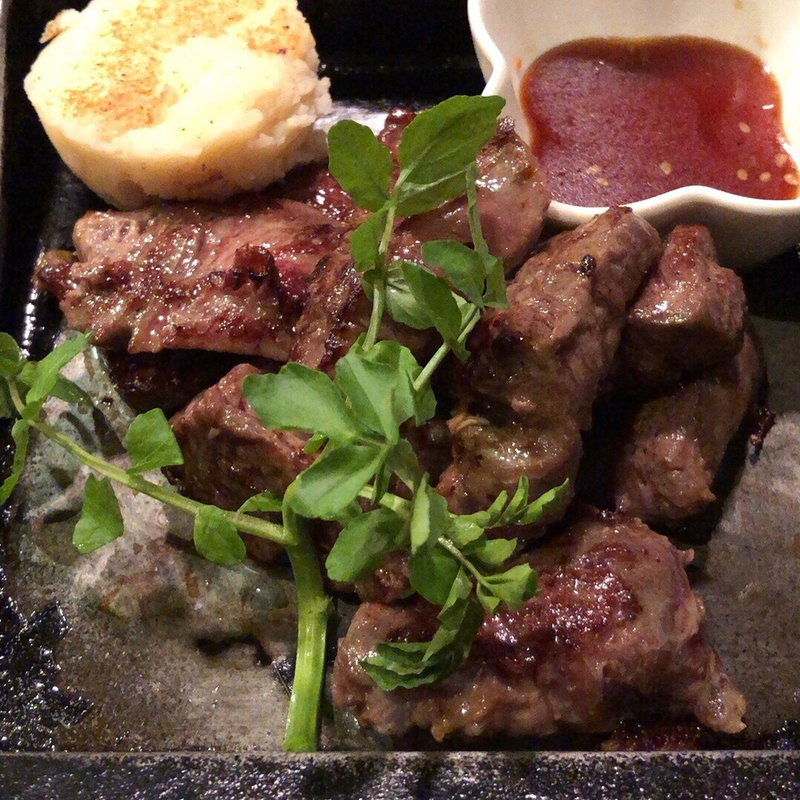 牛ハラミ肉の鉄板焼きランチ(鉄板ダイニング 哲)