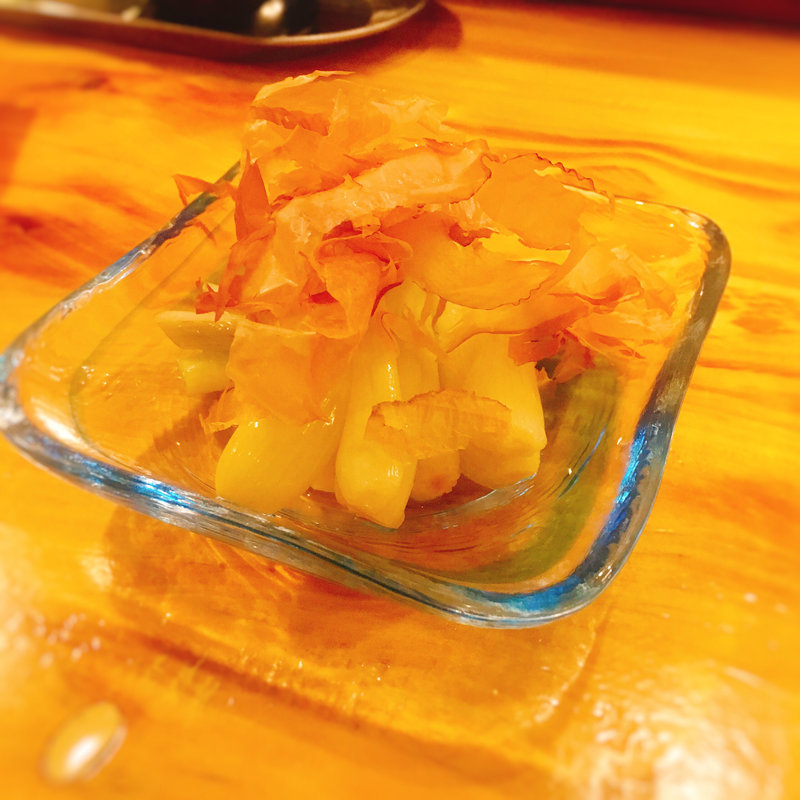 島らっきょうの浅漬け(地酒と地産料理 花咲)