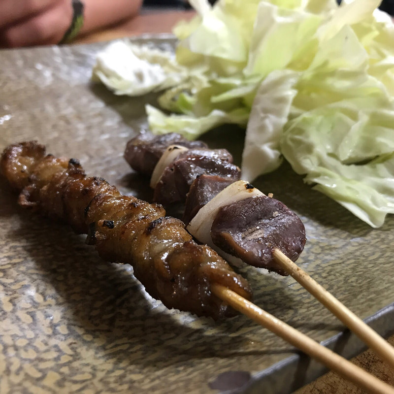 とり皮&砂ずり(権兵衛 香椎店)