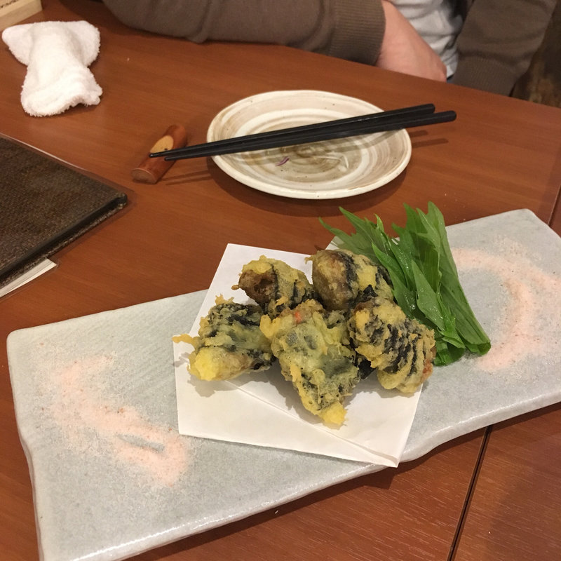 かにみその天ぷら(炉ばた 焔仁)