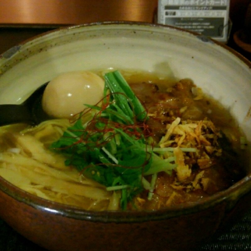 うま塩味玉そば(麺屋宗 高田馬場本店)