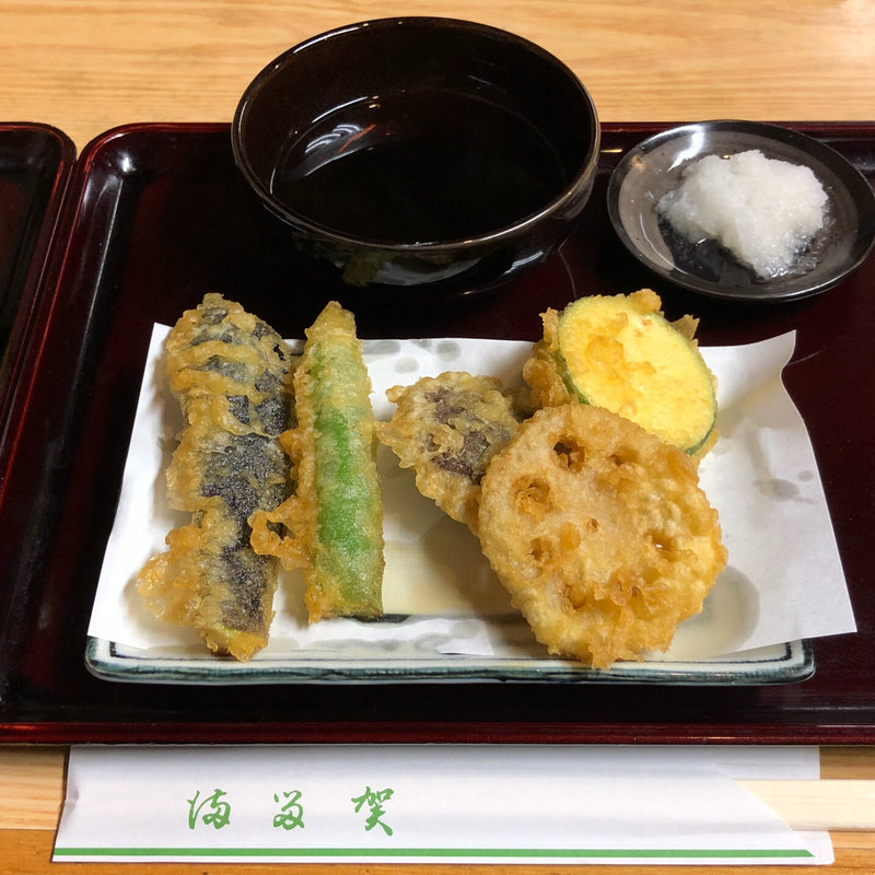 野菜の天ぷら(満留賀そば)
