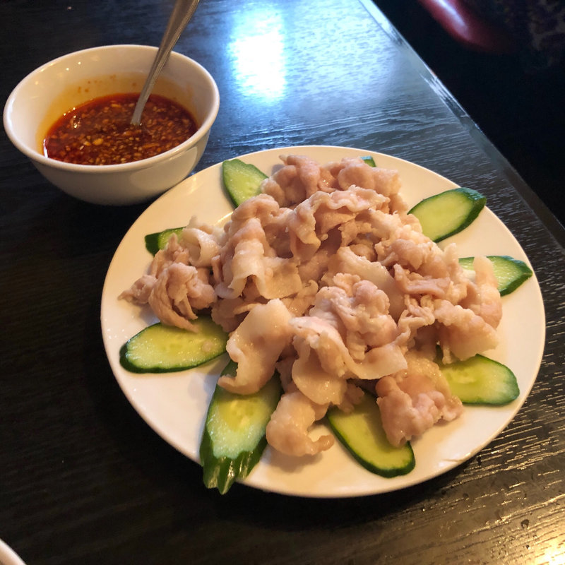 豚バラのニンニク甘酢ソース(天福楼 （テンフクロウ【旧店名】香港閣）)