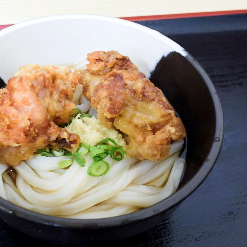 唐揚げぶっかけ冷（ぶっかけ冷+鳥の唐揚）(うどん市場 兵庫町店 )