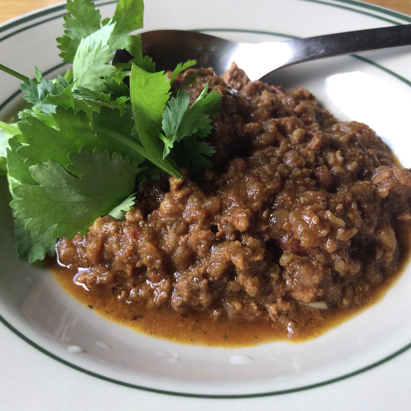 熟成豚と猪のキーマカレー(肉とスパイス JINDARI)